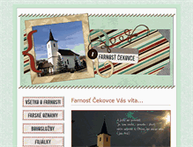 Tablet Screenshot of cekovce.fara.sk