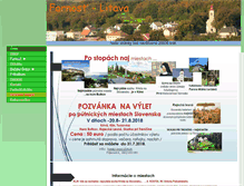 Tablet Screenshot of litava.fara.sk
