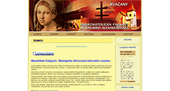 Desktop Screenshot of kvacany.fara.sk