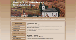 Desktop Screenshot of liptovskerevuce.fara.sk