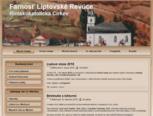 Tablet Screenshot of liptovskerevuce.fara.sk
