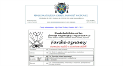 Desktop Screenshot of mosovce.fara.sk