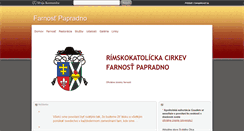 Desktop Screenshot of papradno.fara.sk