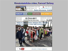 Tablet Screenshot of dolany.fara.sk
